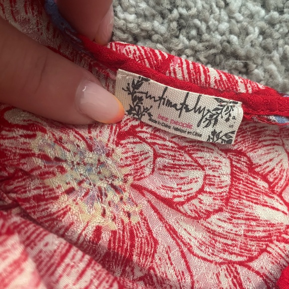 Free People Intimately Red Marnie Dress. Women’s size Small - Picture 2 of 4